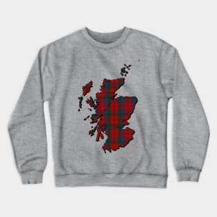 Clan Donnachaidh / Robertson Tartan Map Crewneck Sweatshirt